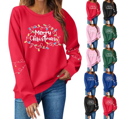 Women  Tops Women's Long Sleeve Sweatshirt Casual Crewneck Loose Fit Pollover Fleece Tops
