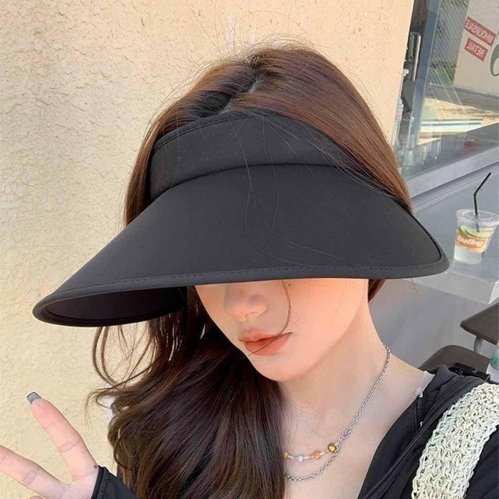Wide Brim Foldable Shawl Hat Breathable Outdoor Bucket Hat Sunscreen Sun Hat  Summer