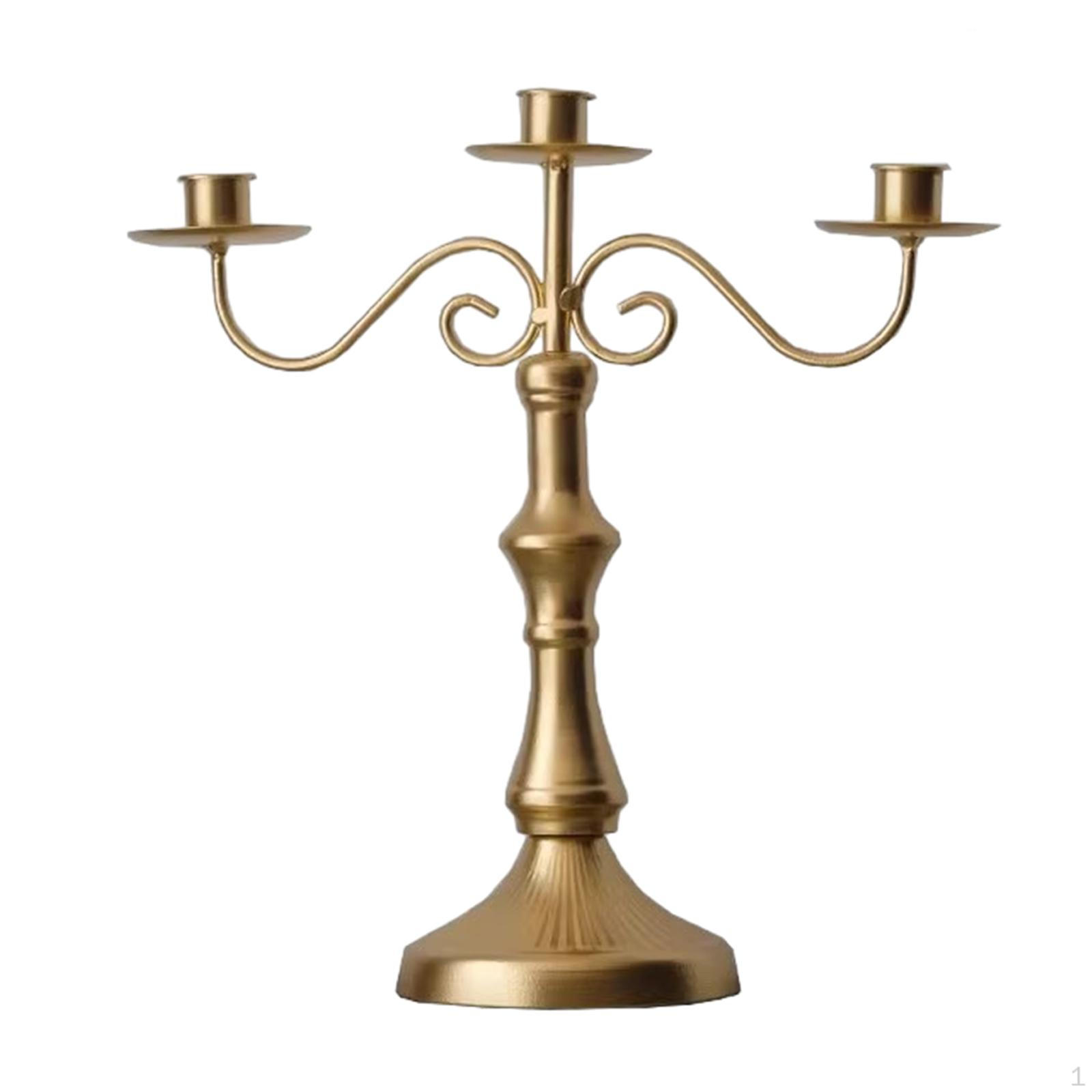 

Подсвечник с декоративной подставкой для рук, украшение для дома 3 Arms golden