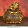 Treasure Bowl Ornament Pure Copper Three-Legged Home Office Shop Desktop Decoration Golden Toad Money Bo
