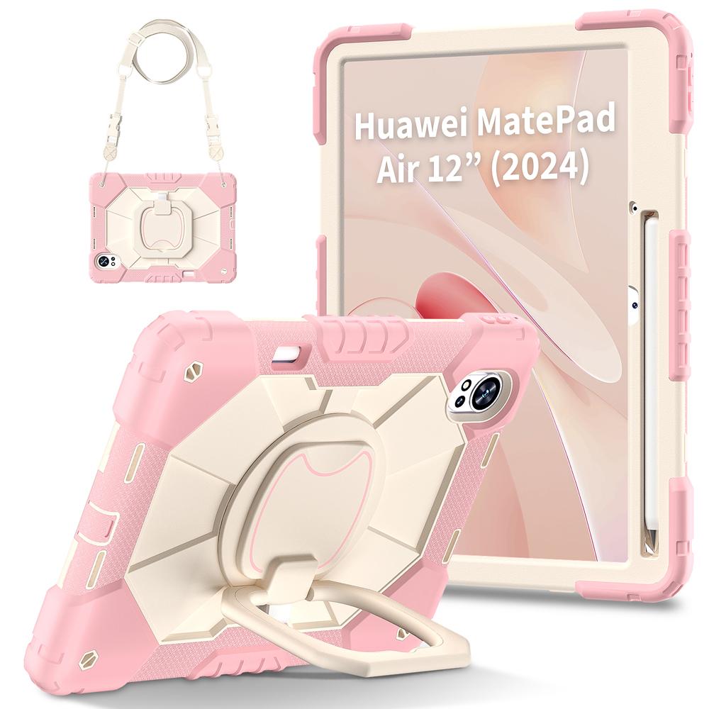 Silicone+PC Tablet Cases for 12'' Huawei MatePad 12 X 12X Air 2025 2024 Case W20 W30 W10 Cover Portable Rotate Stand Shell