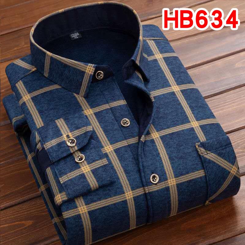 Men's Retro Plaid Fleece-lined Winter Shirt - Thick, Warm, Long-sleeved Casual Top for Middle-aged and Elderly