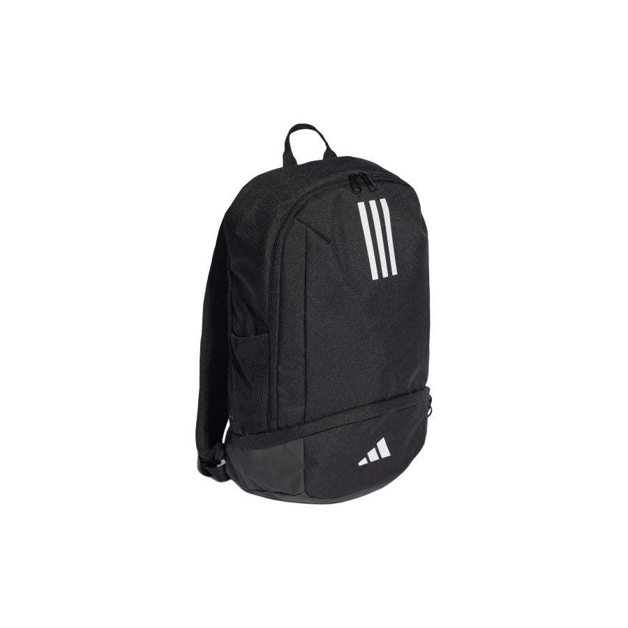 adidas Tiro 23 League Front Floating Three Stripes Recycled Polyester Fabric Backpack Unisex Backpack Black White HS9758