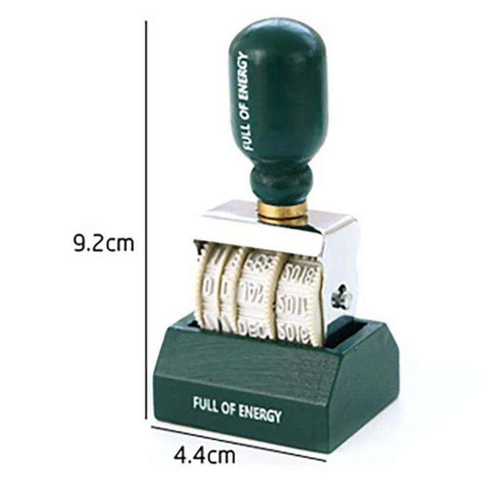 DIY Retro Roller Date Stamp Roller Knob Vintage Font DIY Craft Card