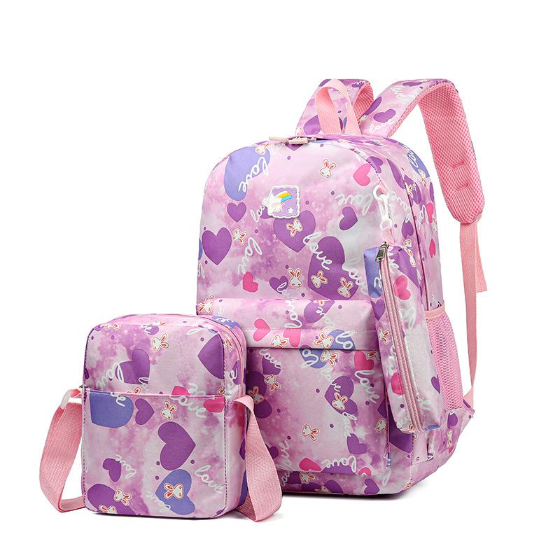 Ensemble Sacs d'École Imperméables pour Enfants 2024 pour Filles Sac à Dos Orthopédique Sacs à Livres pour Enfants Sac à Dos École Primaire Cartable Mochilas