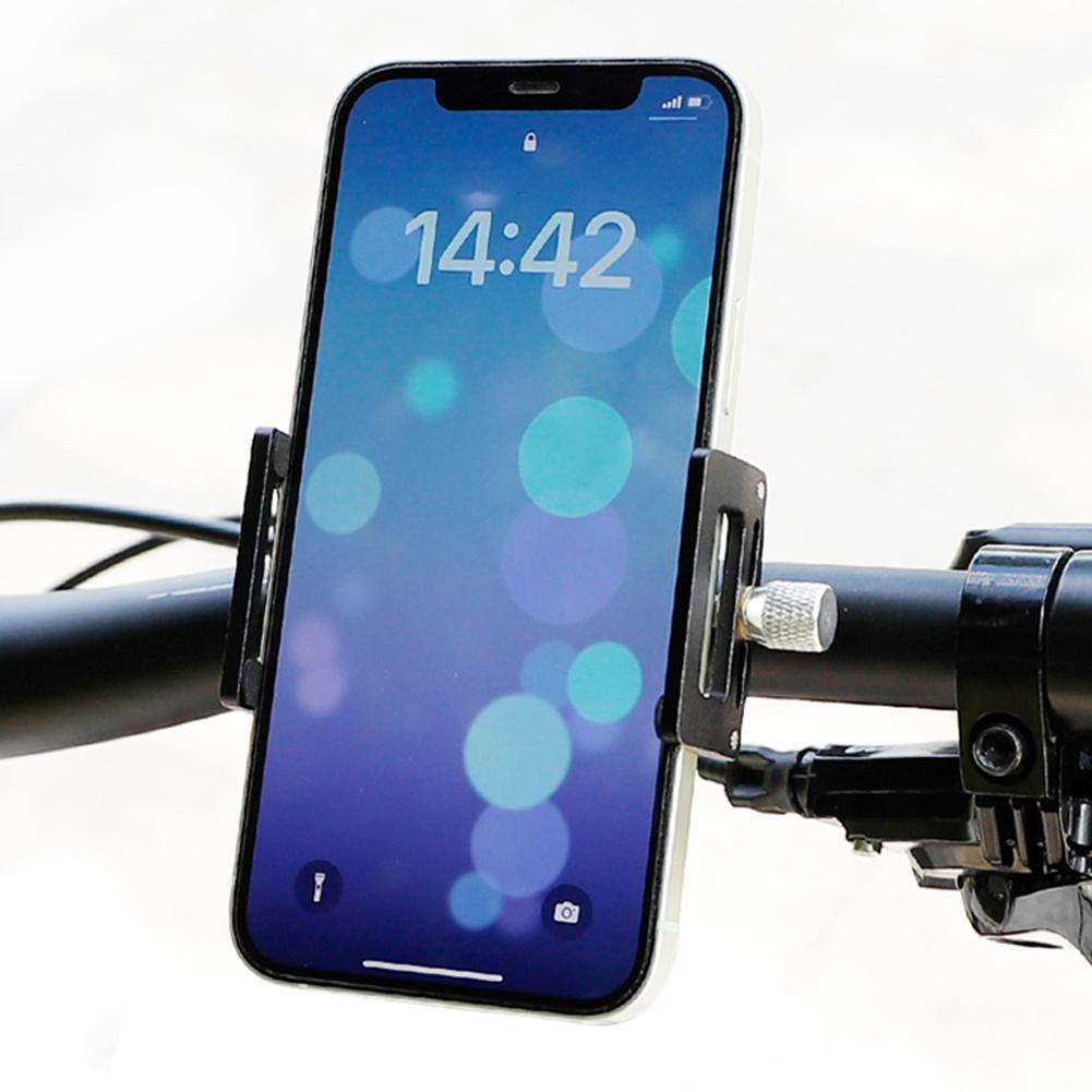 Bicycle Mount Phone Holder Aluminum Alloy Motorcycle Phone Mount Electric Scooter Phone Holder for 2.16 To 3.93 in Smartphone