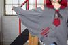 Clearstone Fangle Cosplay Halloween Bat Hoodie, Unisex, Gray