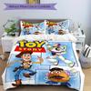 3pcs Toy Story Characters Quilt Cover Set - Soft and Cozy Bedroom, Guest Room and Dorm Decorative Bedding 3-Piece Set 1 Quilt Cover + 2 Pillow Sh