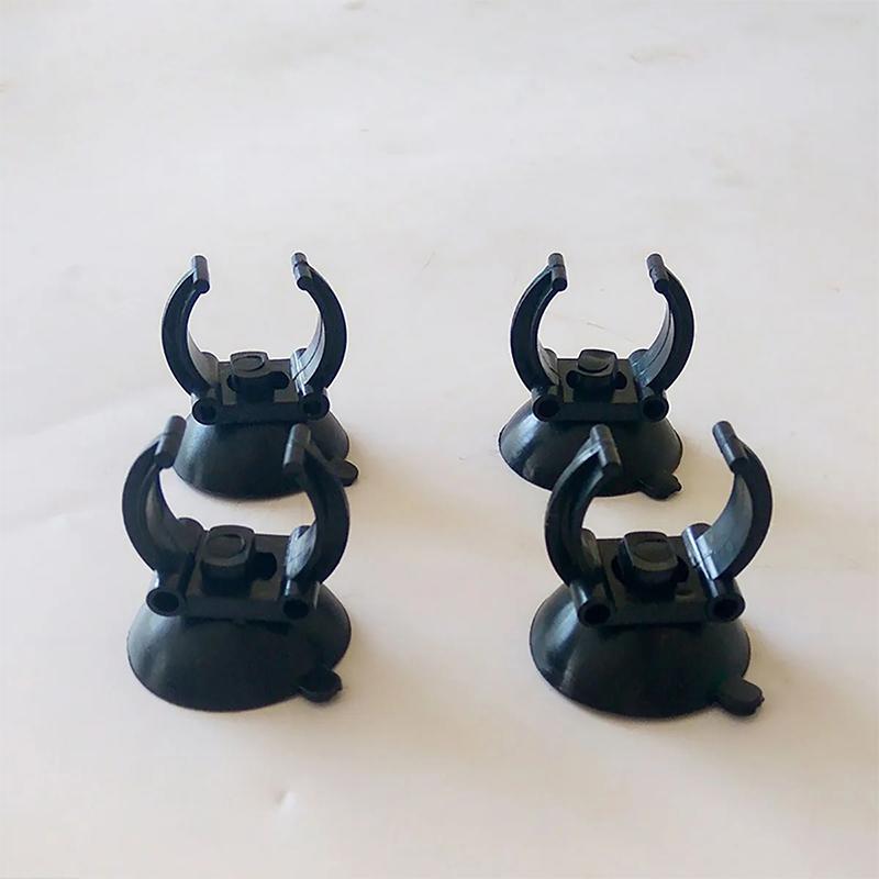 

Black Standard Heater Rod Holder Clip for Fish Tank 4Pcs Aquarium Heater Suction Cup with 0.98 Inch Clip