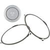 Microwave Turntable Ring, 7.5" Microwave Oven Glass Plate Tray Support, Rotating Roller Support Ring with 14 mm Rollers (2 PCS)