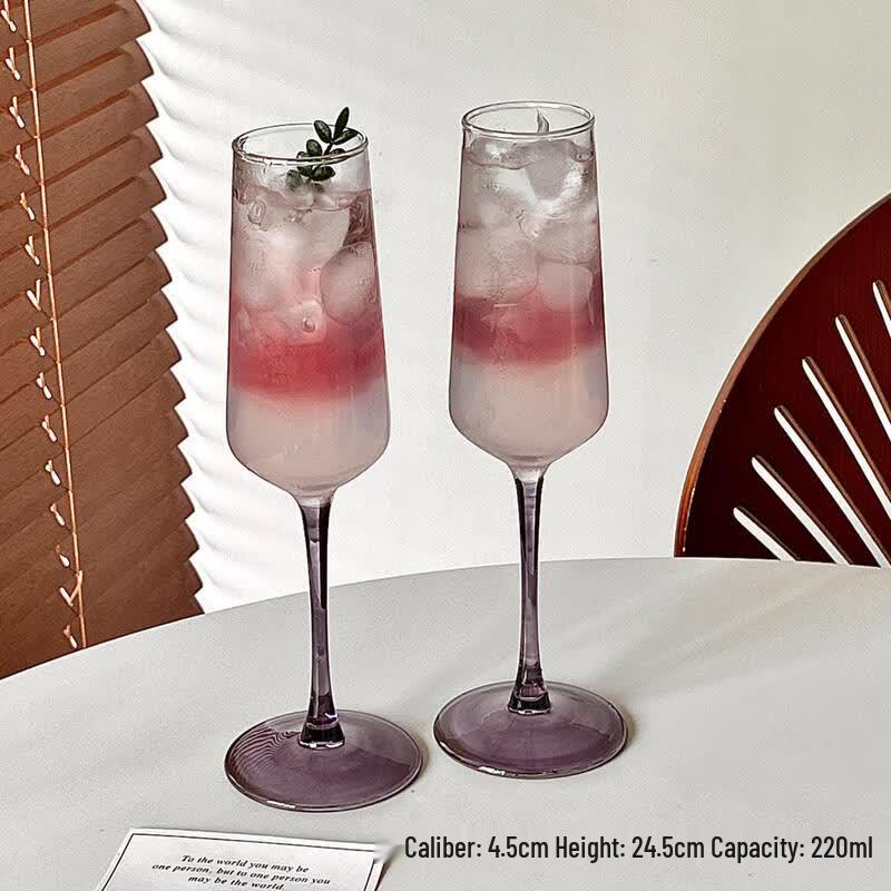 French Style Stemmed Champagne & Wine Glass