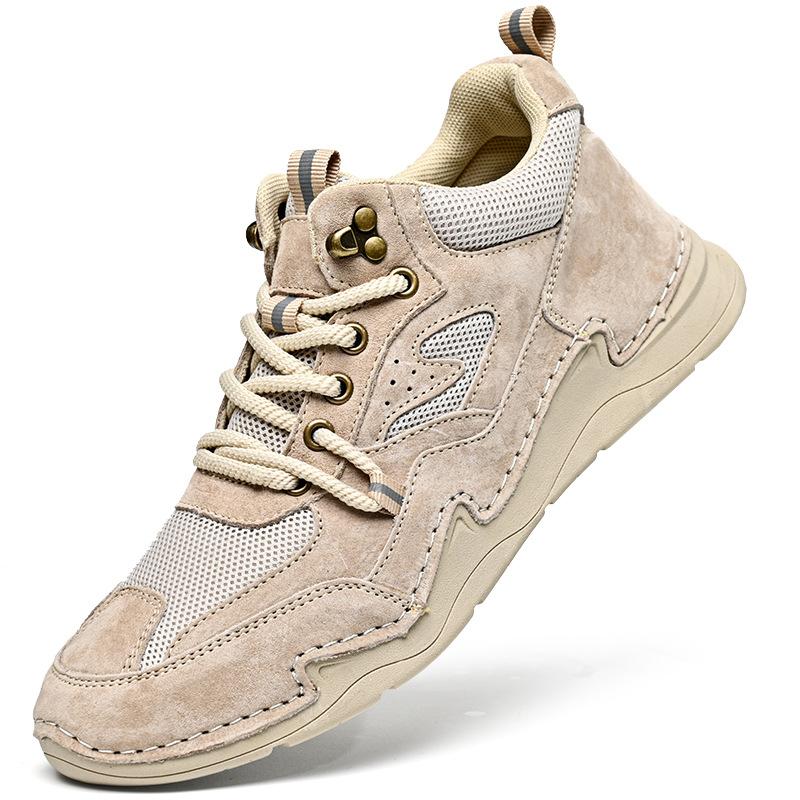 2025 autumn and winter new Martin boots popular high-top first-layer leather men's shoes men's warm casual short boots