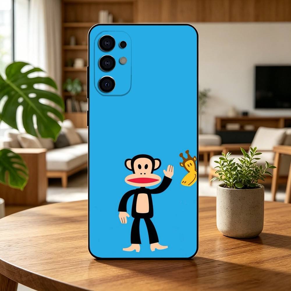 P-Paul f-Frank Fashion Logo Phone Case For Samsung S25,S24,S21,S22,S23,S30,Ultra,S20,Plus,Fe,Soft Silicone Black Cover