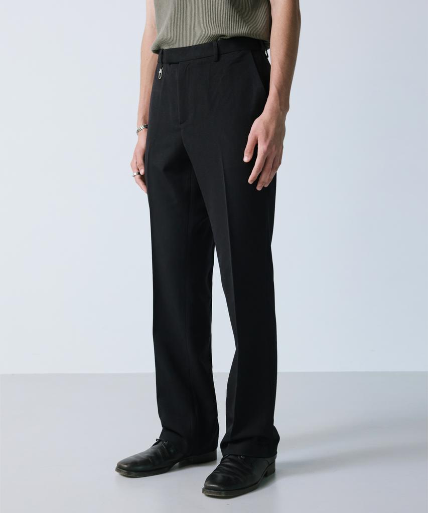 SSY 2-Way Hidden Extend Bootcut Slacks Black