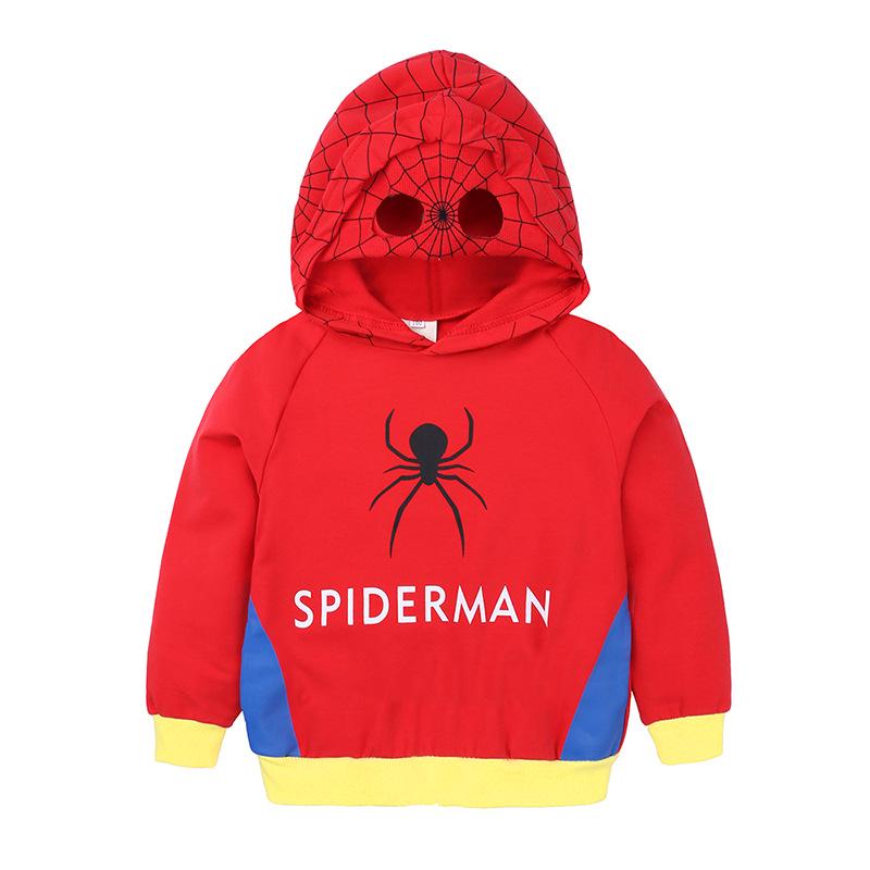 2026 Children's Cotton Hoodie: Hooded Pullover for Boys & Girls, Spring & Autumn Long-Sleeve Jacket with Mask Feature
