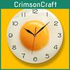 Clock Fried Egg Digital Pointer Silent Restaurant Acrylic Living Decor Room