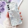 For Samsung Galaxy A24 4G Case SM-A245F Cover Fashion Flower Marble Soft Silicone Phone Covers For Samsung A14 A34 A54 5G Fundas