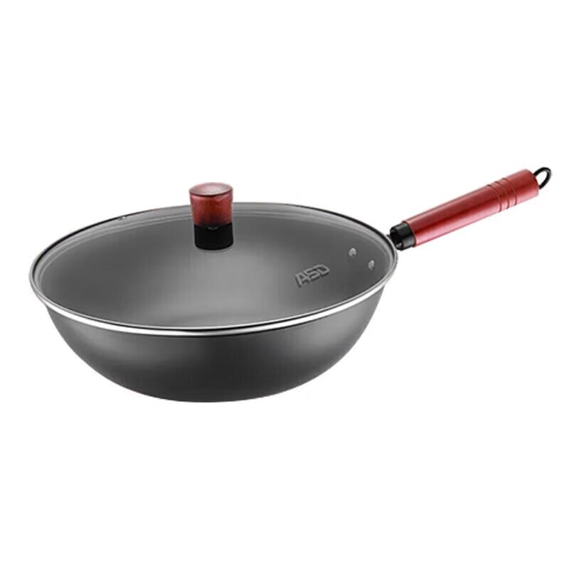 ASD 32CM Fine Iron Non-Coated Stir-Fry Wok