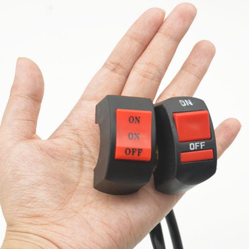 Motorcycle Handlebar Flameout Switch Motorbike On Off Button For Moto Bike Headlight Signal Lamp Universal Control Button