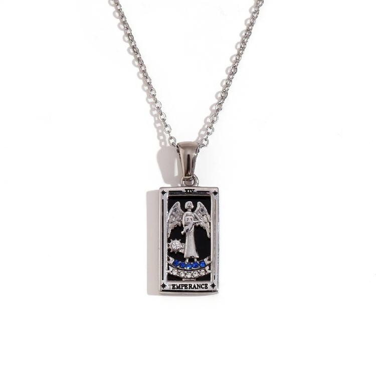 Trendy Minimalist Tarot Inspired Necklace With Creatvie Symbols And Lightweight Design For Comfortable Daily Wear