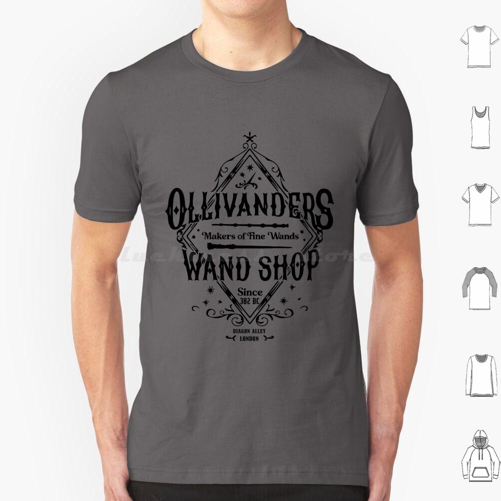 Wand Shop Wizard Wand T Shirt Big Size 100% Cotton Hermione Granger Draco Malfoy Snape Dumbledore Sirius Black Hedwig Magic
