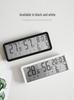 INS Modern Large Screen Wall Clock with Temperature & Humidity Display, Model YD106