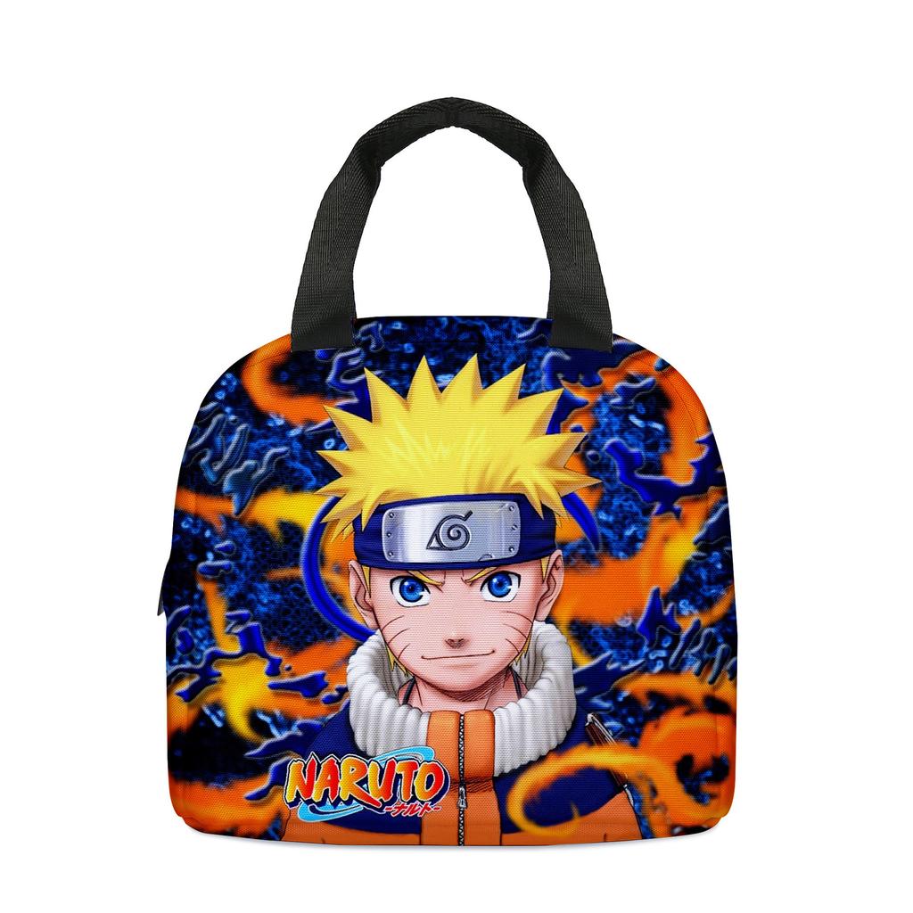 Naruto Lunch Bag Large Capacity Ice Bag With Rice Insulation Bag Outdoor Picnic Bag Elementary School Lunch Box Bag