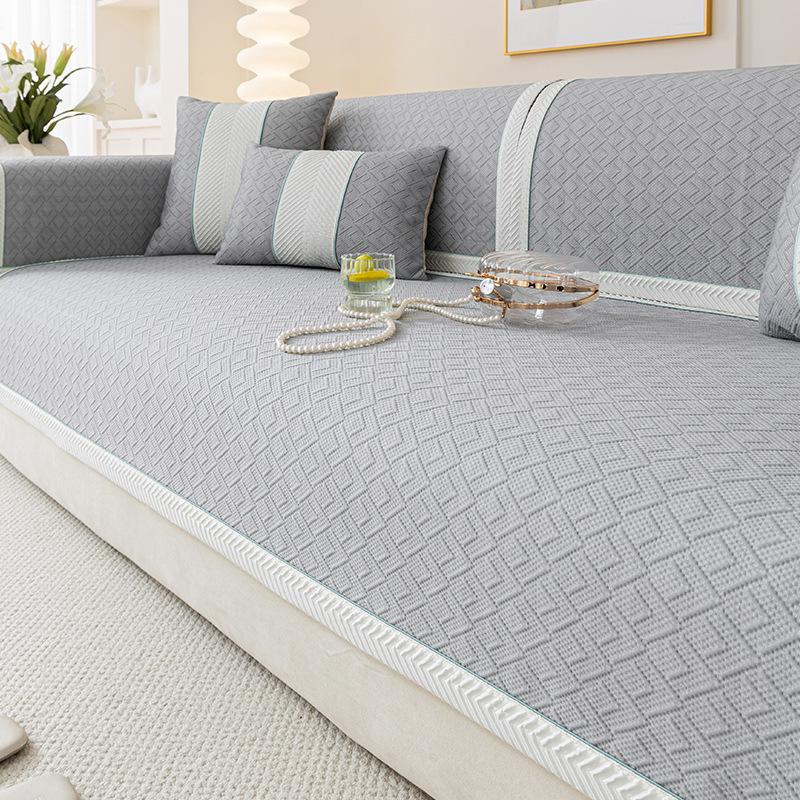 

Cool Bamboo Sofa Mat High-Grade Non-Slip Cushion Breathable Sofa Cover Backrest Towel for Summer 70*70cm