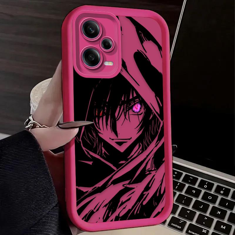 Anime CODE GEASS Lelouch Soft Case For Xiaomi Redmi Note 13 14 12 11 Pro Plus 5G 12S 11S 10S 10 9 Redmi 14C 13C 12C 12 4G A3 A3X