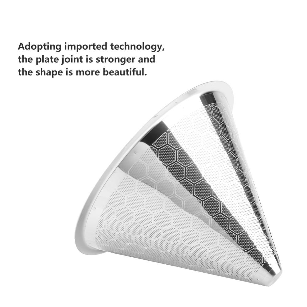 Reusable Coffee Dripper Fine Mesh Coffee Mesh Strainer Pour Over Coffee Filter Pour Over Coffee