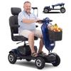 Sweetrich Odnímatelný elektrický skútr Max Plus pro seniory, 24V 20Ah baterie, maximální rychlost 6 km/h, dojezd až 20 km.