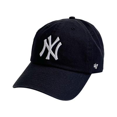 Forty Seven Yankees Cleanup Baseball Cap for Men and Women (Black)