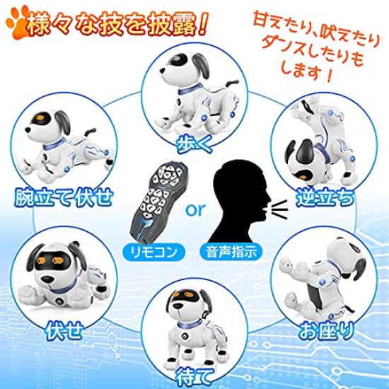ROBOT PLAZA Robot Dog for Educational Easy Birthday Gift for Boys Kids, Toy, Pet, Programming,