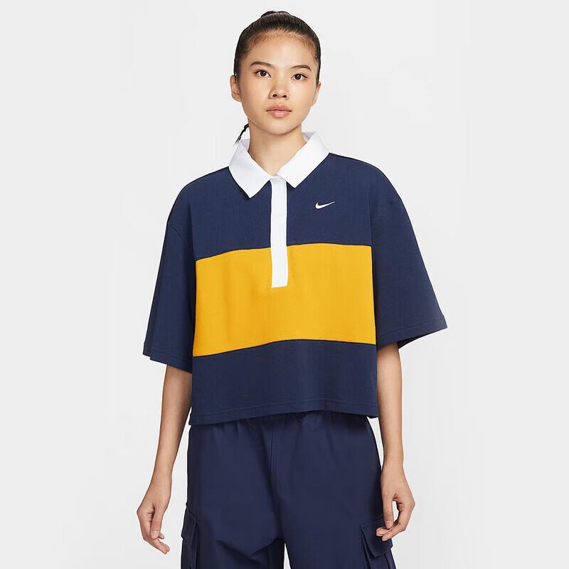 Nike Women s Street Short Sleeve Polo Top L