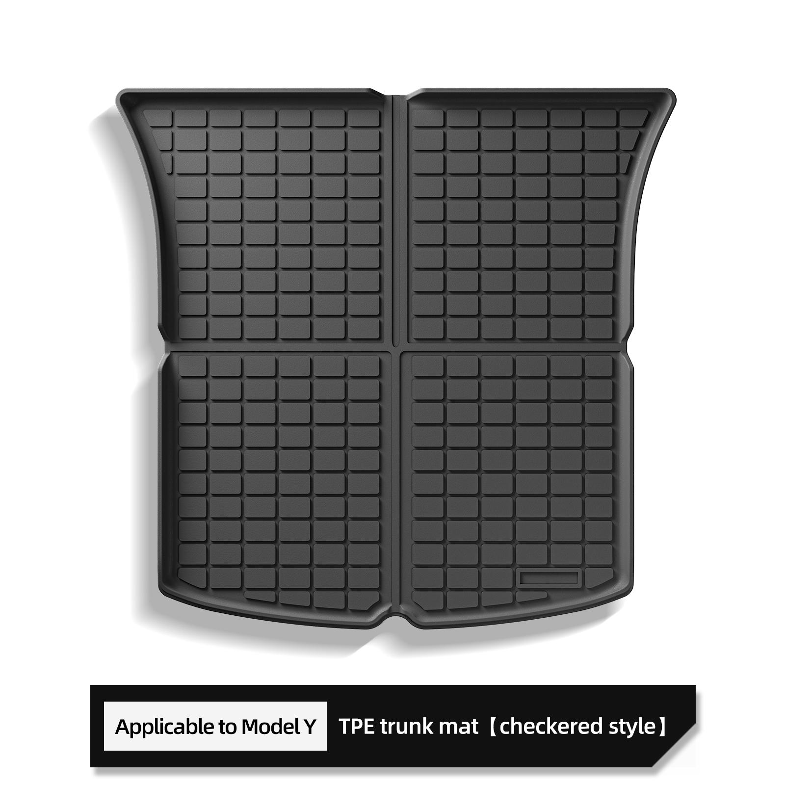 

for Tesla Model Y 2021-2025 Rear Trunk Mat Rear Cargo Liner Pad Protective All Weather Car Interior Accessories Black