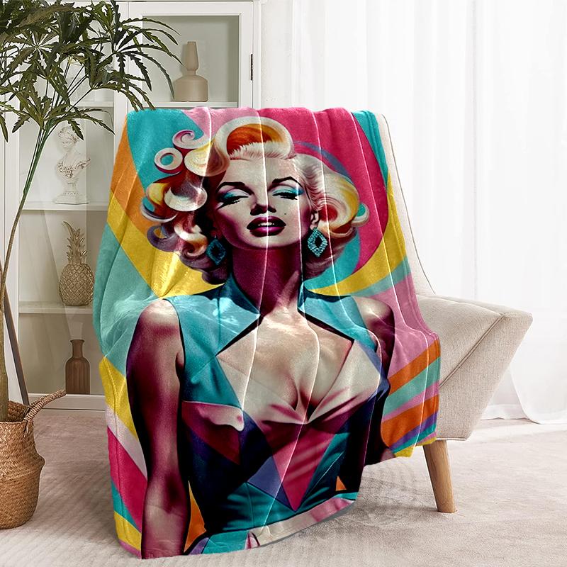 Singer Print Blanket - Soft & Comfortable, for Bedroom, Travel, Sofa, Home Decoration - Birthday Christmas Gift for Friend