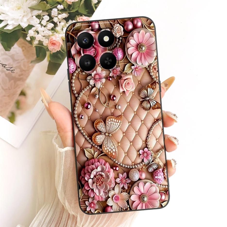 Etui For Honor 400 Smart 5G LGN-NX1 Urocze Śmieszne Kreskówkowe Pokrowiec Odporne na Wstrząsy Etui na Telefon Dla Honor X7d 4G HonorX7d 5G Miękkie Pokrowce Torby