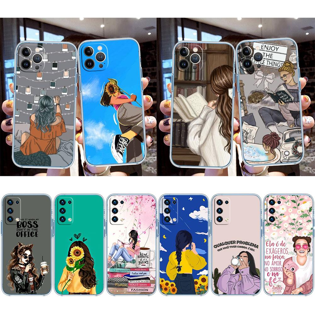 IK36 Girl Coffee Book Ästhetische Hülle für Motorola E13 E15 E20 E22 E22I E22S E30 E32 E40 E7 E7I G Plus Power Play Stylus G22 G14