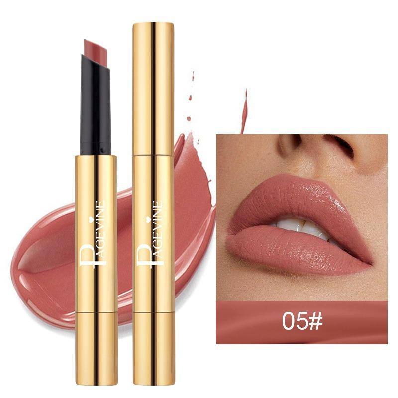 Gold Tube Water Light Lipstick Does Not Fade Does Not Stick and Is A Cup Color Brightening Lipstick