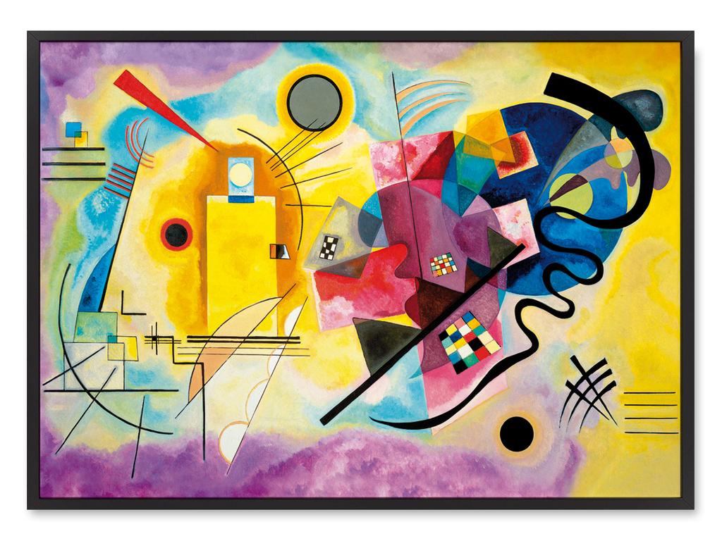 Poster Kandinsky Yellow Red Blue