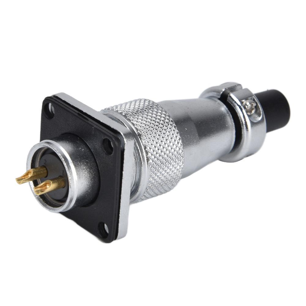 WS16 2 Pin Aviation Connector Adapter AC 500V 10A Power Connector  Outdoor Applications