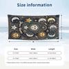 Celestial Artwork 1 Theme Quick Dry Beach Towel Custom Name Text Print Large Sand Resistant Towel Beach Vacation
