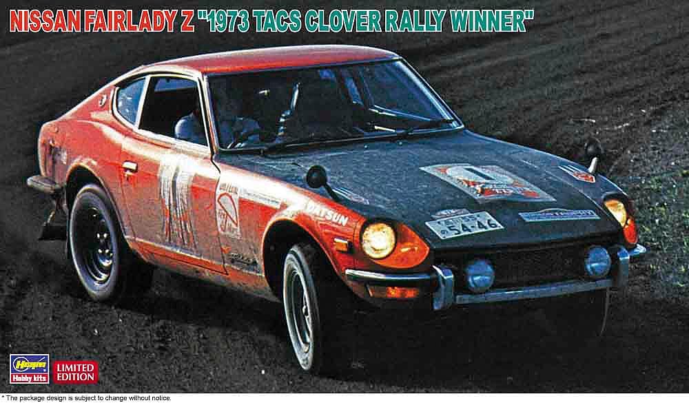 Hasegawa Nissan Fairlady Z 1973 TACS Clover Rally Winner Plastic Model Kit 20529 1/24