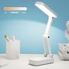Folding LED Desk Lamp Bedside Bedroom Charging Night Light Eye Protection Stepless Dimming 3-Color Lighting Reading Table Lamps