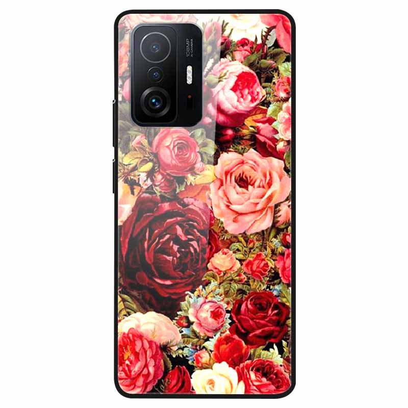 Tempered Glass Case For Xiaomi 11T Cover 6.67 Cool Bumper Hard glass Case For Xiaomi 11T Pro Case Mi 11T Pro Mi11T Capa Shells