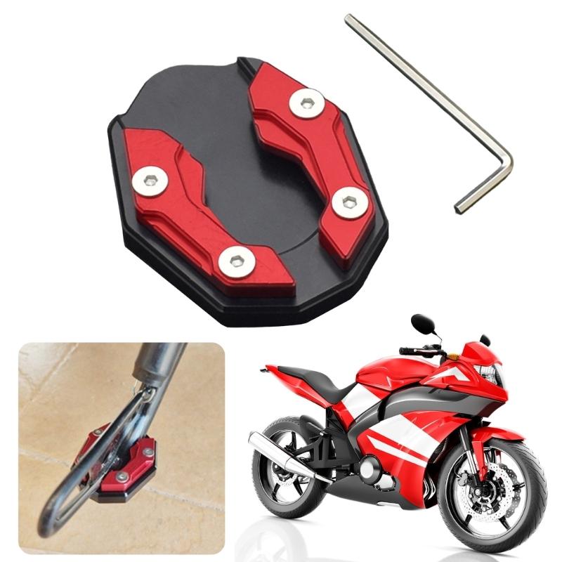 Motorbike Stand Extension Pad for NAMX155 Universal Kickstand Plate Metal Motorcycle Foot Side Stand Cover with Wrench