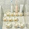 Ceramic Toothbrush Holder Cute Siamese Cat Electric Toothbrush Rack Storage Shelf Toothpaste Placement Home Bathroom Decoration