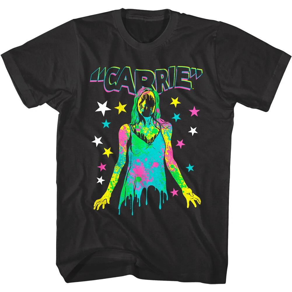 Carrie Stars Paint Splatter Men s T Shirt Horror Movie Merch Possessed Evil Top 4XL