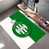 Saint-Etienne Logo Green Carpet Suitable As a Non-slip Mat for the Living Room or Bedroom Sofa
