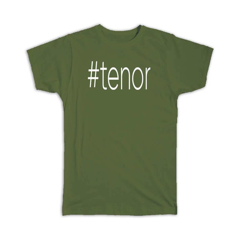 Gift T-Shirt : Hashtag Tenor Hash Tag Social Media 2XL